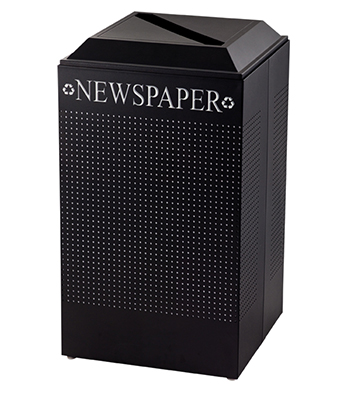 Designer Recycling Container for Paper 18.5" Sq. x 32.38"H