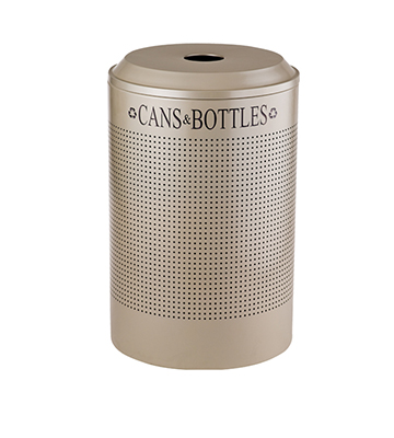Designer Recycling Container for Cans & Bottles 20.16" Dia. x 3