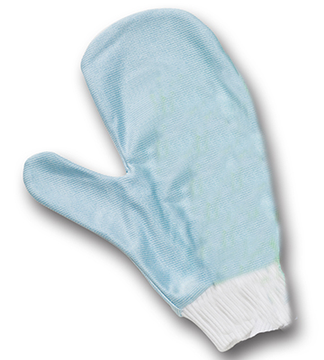 Blue Micro Fiber Glass/Mirror Cleaning Mitt 11"L x 8.75"W