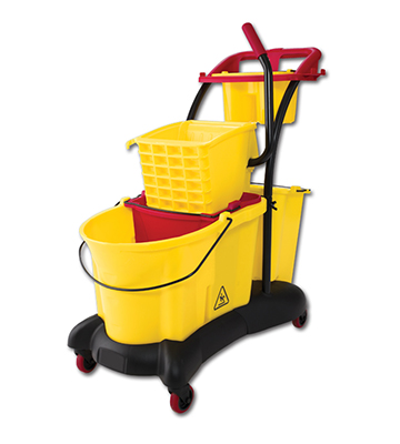 Side Press Cleaning Bucket Mopping Trolley 35 Qt.