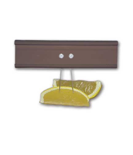1-Track Tag Holder with Fixed Pin 5.25"W