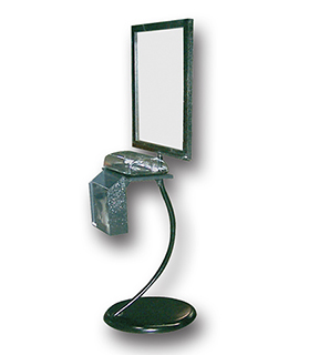Curved Floor Stand Sign Holder 20"L x 62"H