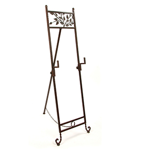 Decorative Wrought Iron Sign Stand and Frame 22"W x 64"H