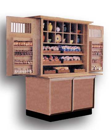 Bakery Display with 2 Fold-Out Doors 96"L x 30"W x 72"H