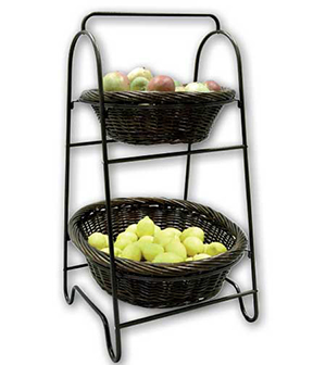 2 Round Basket Merchandiser 17"W x 37"H