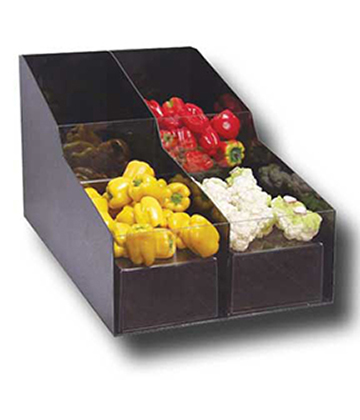 Two-Tier 4 Compartment Produce Mesclun