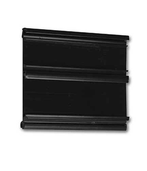 2-Track Black ABS Plastic Tag Holder 3.5"L x 3"H