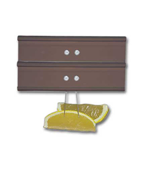 2-Track Tag Holder with Fixed Pin 2.75"W