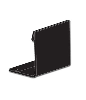 Two-Way Tag Easel Black 2"L x 1.125"W x 2"H