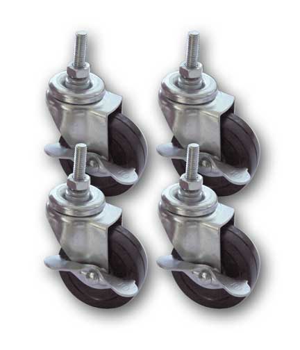 Set 3" Locking Casters