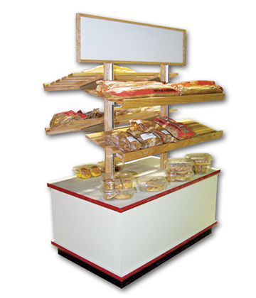 Bakery Island 3-Shelf Display 48"L x 30"W x 72"H