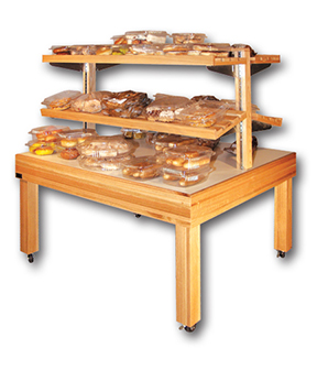 Bakery Table 3 Tier Display 48"L x 37"W x 48"H