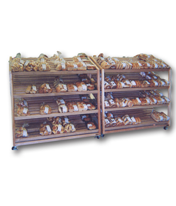 Bakery Bread Rack Display 77"L x 33"W x 53"H