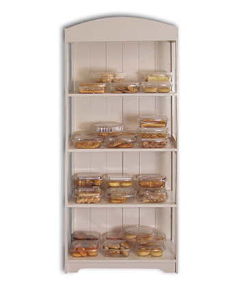 Four Shelf Bakery Shelving  32"L x 18"W x 72"H