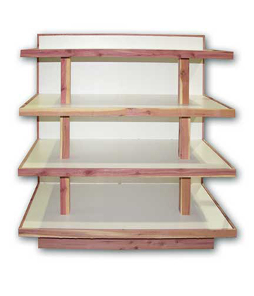 4-Shelf End Cap Display 48"L x 36"W x 66"H