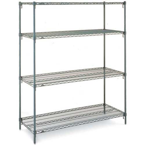 4-Shelf Wire Shelving Display 63"H