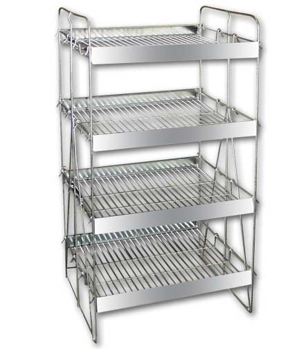 4-Shelf Wire Rack 26"L X 21"W X 53"H