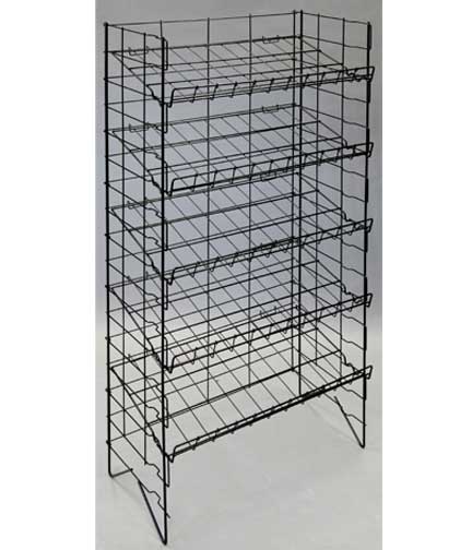 Adjustable 5-Shelf White Wire Rack 24.5"L x 12.5"W x 52"H