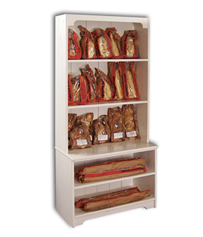 Five Shelf Bookshelf Bakery Fixture 26"L x 18"W x 72"H