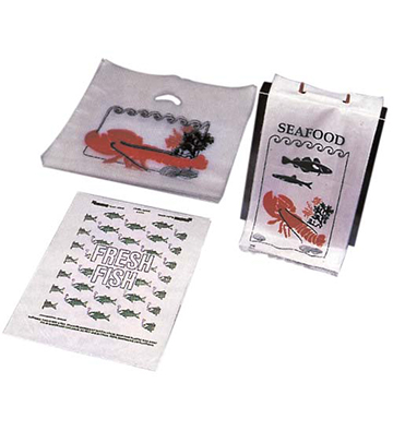 T-Shirt Bag with Lobster Imprint 15"L x 3"W x 15"H