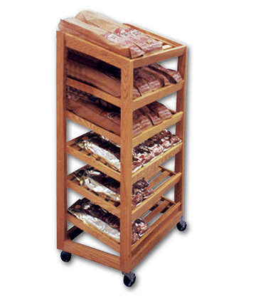 Oak Bakery Bread Rack 30"L x 20"W x 60"H