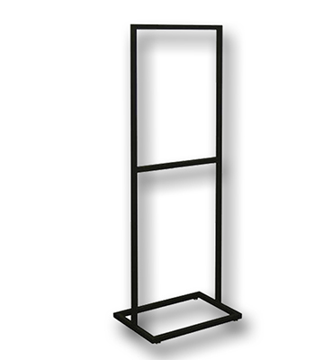 Black Matt Poster Sign Stand 22"L x 15"W x 61"H