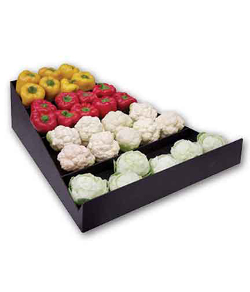 Divided Tiered ABS Produce Tray 24"L x 28"W x 9"H