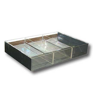 Produce Bin with Chrome 24"L x 18"W x 4"H