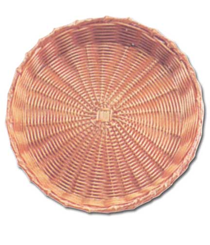 Round Wicker Tray 18"dia x 2"H