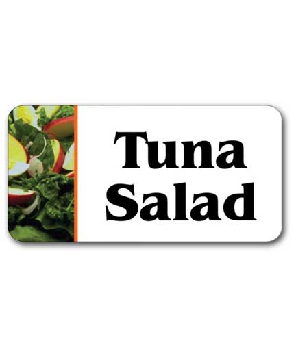 Self-Adhesive Deli Salad Label TUNA SALAD 1.75" x 1"H