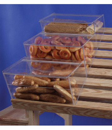 Acrylic Bakery Bins for Tilt-Top Table 24"L x 32"W x 10"H