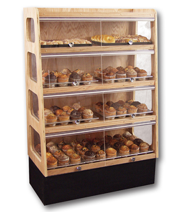 Bakery Self-Serve Case with 4 Shelves 48"L x 20"W x 60"H