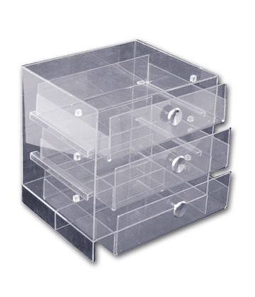 Clear Acrylic Muffin & Cookie Bin  12"Sq. x 18"H