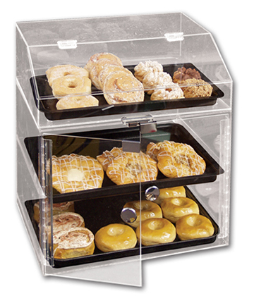 Clear Acrylic Bakery Case  18"L x 14"W x 14"H