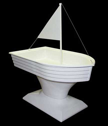 Seafood Boat Display 54"L x 35"W x 35"H