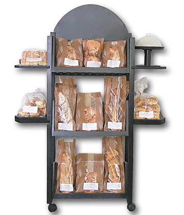 Bakery Fixture with Merchandising Side Extentions