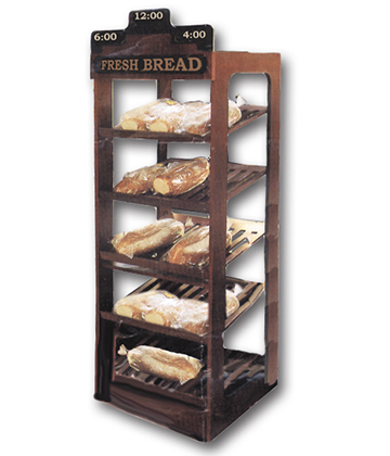 Oak Bakery Bread Rack 36"L x 24"W x 64"H