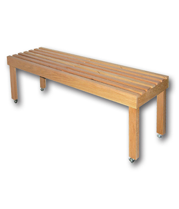 Long Oak Slat Board Table 84"L x 20"W x 28"H
