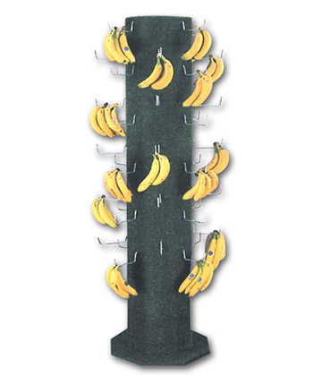 Banana Tree with Faux Grass Display 72"H