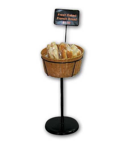 Floor Stand Basket Merchandiser  18"Dia. x 34.5"H