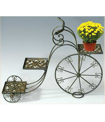 Wire Bicycle Plant Stand 31.5"L x 14"W x 24.5"H