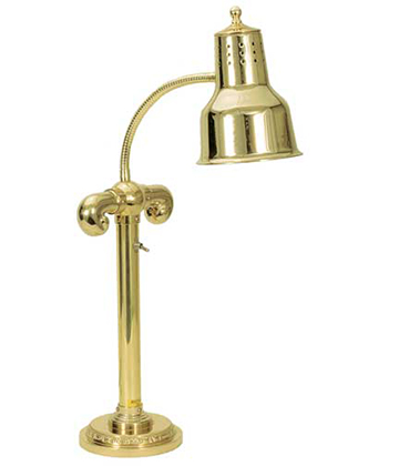 Brass Heat Lamp 9" Dia. Base