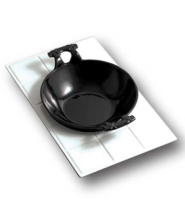 Buffet Drop-in Wok with Handles 3.5 Qt. fits Tile 082210