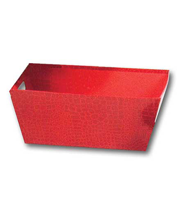 Flared Top Red Gift Box no Lid 11.75"L x 7.75"W x