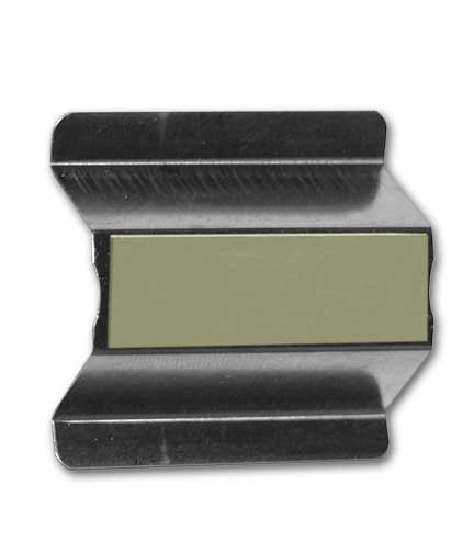 Metal Channel Clip with double stick tape 1.5"L x 1.25"H