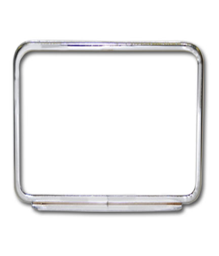 Chrome Sign Frame with Weighted Magnetic Base 14"L x 11"H
