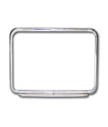 Chrome Sign Frame with Weighted Magnetic Base 11"L x 7"H