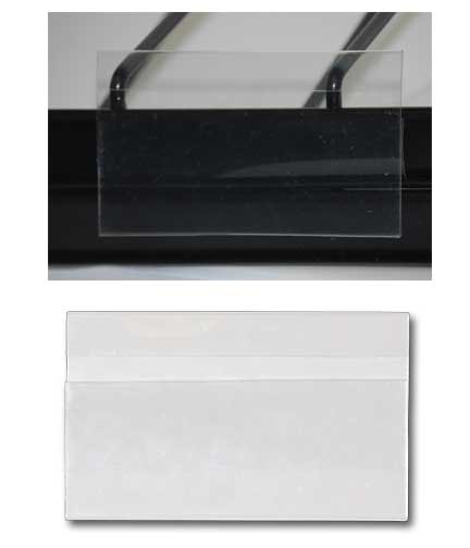 Clear Sleeve Sign Protector for Price Channel 11"L x 7"H