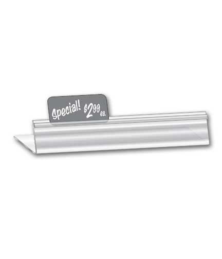 Clear Runner Tag Holder 48"L x 4"W x 1.625"H