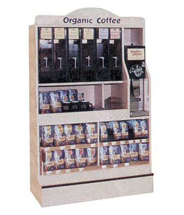 Coffee Grinder Endcap 48"L x 15"W x 72"H